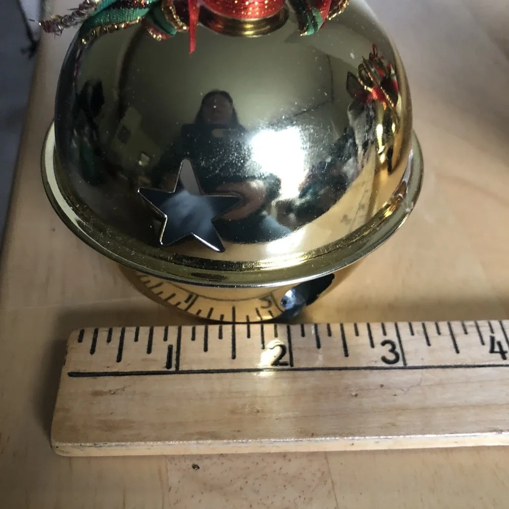 Home for the Holidays Brass Plated Bell Candlesticks - Set of 2 New in Box